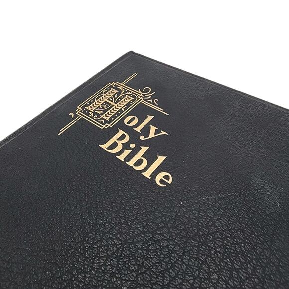 1957 New Catholic Edition Illustrated Holy Bible Genuine Leather Gilted Pages - Picture 7 of 13